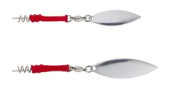 Savage Gear Screwin Spin Teaser Silver Red, 3pack