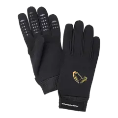 Savage Gear Neoprene Stretch Glove M Black, Neopren Handske