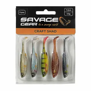 Savage Gear Craft Shad Clear Water Mix 5pack