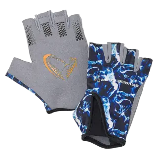 Savage Gear Marine Half Glove Sea Blue, Fingerlös Handske