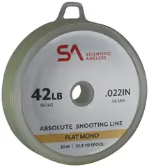 SA Absolute Shooting Lina 0,56 mm - 42lb Flat mono, 30m, Chartreuse
