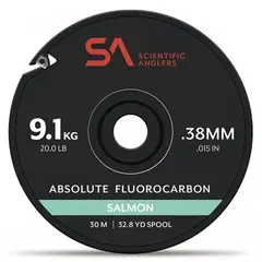 SA Absolute Salmon FC Tippet 0,33mm 30m tippet med hög knutstyrka