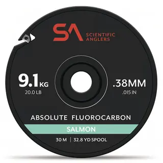 SA Absolute Salmon Fluorocarbon Tippet 30m tippet med hög knutstyrka