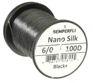 Semperfli Nano Silk peredator 100D 6/0 Black+