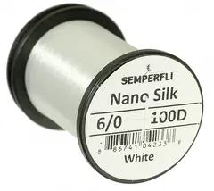 Semperfli Nano Silk peredator 100D 6/0 White