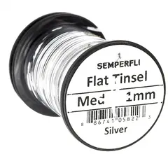 Semperfli Flat Tinsel Silver Small