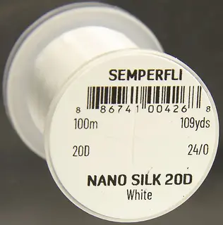 Semperfli Nano Silk Pero 20D 24/0 White