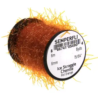 Semperfli Ice Straggle Chenille Hot Orange