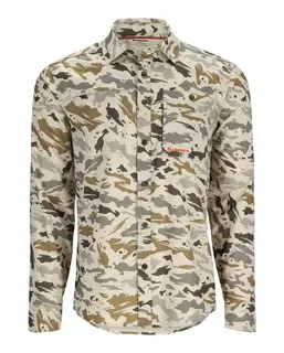 Simms Challenger Shirt Ghost Camo S Klassisk fiskeskjorte i moderne design