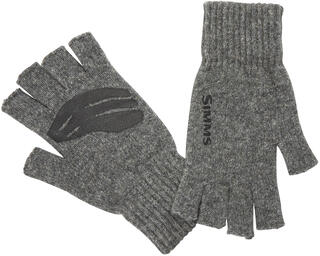 Simms Wool Half Finger Glove Grey