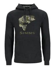 Simms Bass Fill Hoody S Charcoal Heather