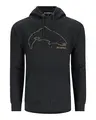 Simms Trout Outline Hoody 3XL Charcoal Heather