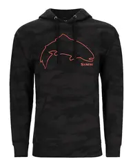 Simms Trout Outline Hoody S Woodland Camo Carbon