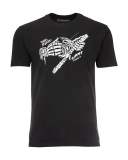 Simms Grim Reeler T-Shirt Black Simms t-shirt