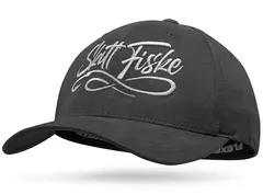 Skitt Fiske Flexfit Caps Dark Grey S/M Med Skitt Fiske tekst og fluesnøre