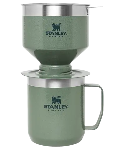 Stanley Gavesett Pour Over+Camp Mug Gör det perfekta resan kaffe!