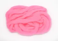 Veniard Glo Bug Yarn Fluo Pink Silkesmjukt garn till flugbindning