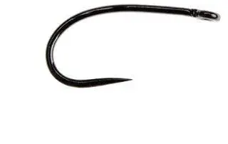 Ahrex FW511 Curved Dry Fly Barbless - Svart finish - 24 st