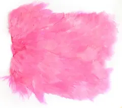 Softhackle patch Fluo Pink Supermjuka hackles