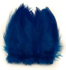 Cock Hackles - Peacock Blue Vingmaterial  för fiskeflugor