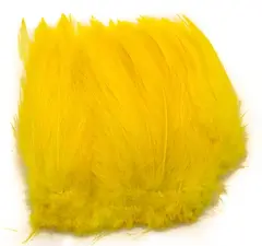 Cock Hackles - Yellow Vingmaterial  för fiskeflugor