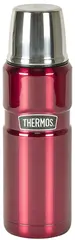 Thermos Stainless King Termos Röd 0,47 L Termos i rostfritt stål med kopplock