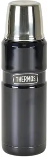 Thermos Stainless King Termos Blå 0,47L Termos i rostfritt stål med kopplock