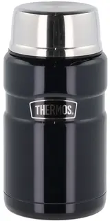 Thermos Stainless King Mattermos 0,71L Blå mattermos med vikbar sked i locket