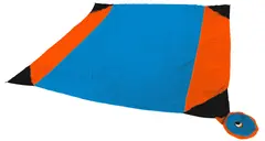 Ticket To The Moon Beach Blanket Strandfilt, 213x213cm, Aqua/Orange