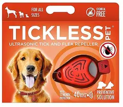 Tickless Pet Orange Kemikalfri ultraljuds fästingavvisare