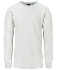 Tufte M Puffin Sweater Light Grey M Komfortabel och supermjuk Tröja