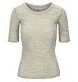 Tufte Frost W's T-shirt Light Grey L Lätt och otroligt mjuk t-shirt i merino