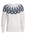 Tufte Rosenfink Pattern Sweater S Off Wh ite Melange / Vintage Indigo Melange