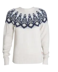 Tufte Rosenfink Pattern Sweater S Off Wh ite Melange / Vintage Indigo Melange