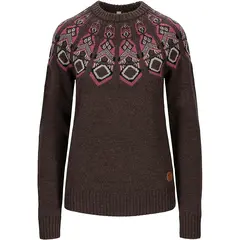 Tufte Rosenfink Pattern Sweater L Shopping Bag Melange/HeatHerr Rose
