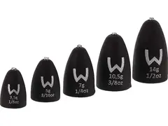 Westin Add-It Tungsten Bullet Weights 4p 5g Matte Black