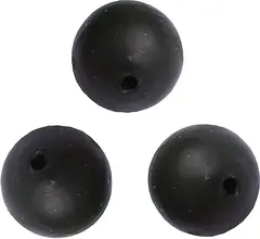 Wiggler Soft Beads svart 14 mm Flötesstopp/linstoppare